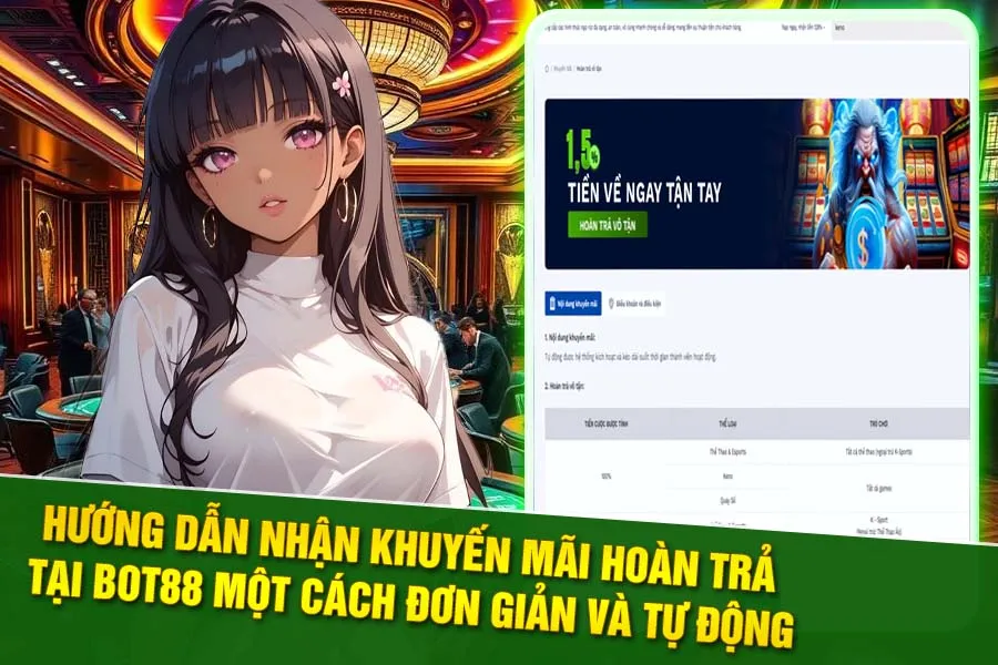 Hướng dẫn nhận khuyến mãi hoàn trả tại Bot88 một cách đơn giản và tự động