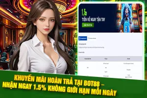 Giới thiệu khuyến mãi hoàn trả tại Bot88
