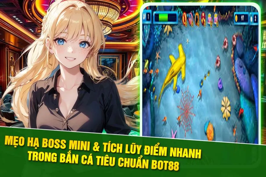 Bắn Cá Tiêu Chuẩn Bot88 – Mẹo Hạ Boss Mini & Tích Lũy Điểm Nhanh